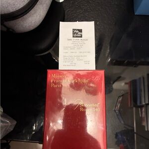 Maison Francis Kurkdjian Red and Gold Perfume Box